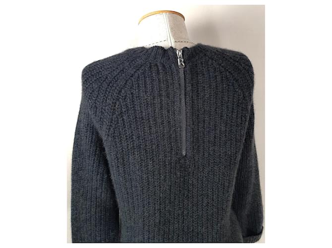 Bogner Kaschmirpullover mit Reißverschluss Grau - Ansicht 4