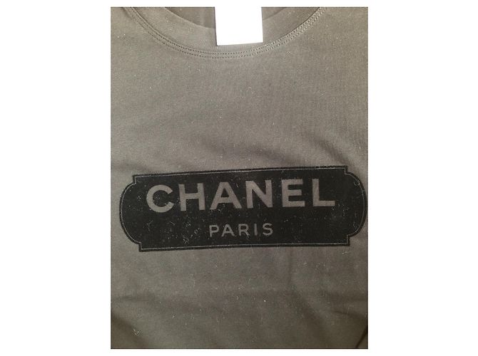 Camiseta Chanel Uniforme Negra de Algodón Negro - vista 2