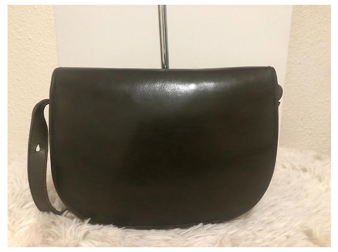 Borsa a tracolla Christian Dior in pelle kaki Cachi - vista 2