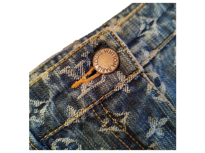 jeans con monograma de Louis Vuitton Azul - vista 3