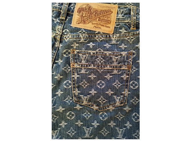 jeans con monograma de Louis Vuitton Azul - vista 4