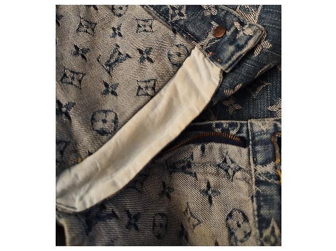 jeans con monograma de Louis Vuitton Azul - vista 8