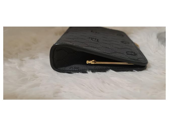 Pochette Christian Dior Monogramma Grigio Scuro in Tessuto Grigio antracite - vista 3