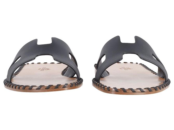 Sandali Hermès Oran in Pelle Nera Nero - vista 2