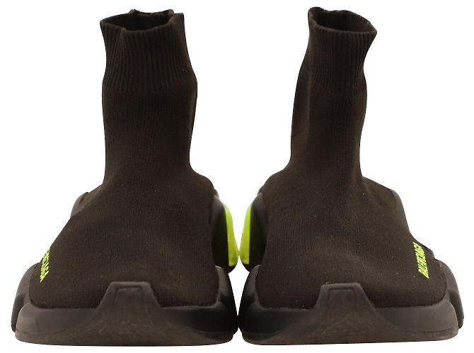 Balenciaga Speed Sneaker mit durchsichtiger Sohle aus schwarzem Polyamid - Ansicht 2