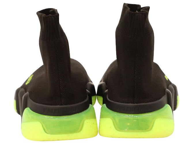 Balenciaga Speed Sneaker mit durchsichtiger Sohle aus schwarzem Polyamid - Ansicht 6