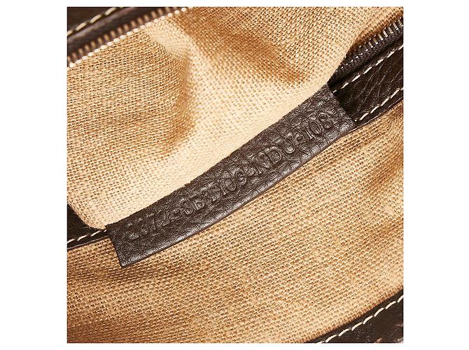 Fendi Selleria Borsa a tracolla con zip marrone - vista 8