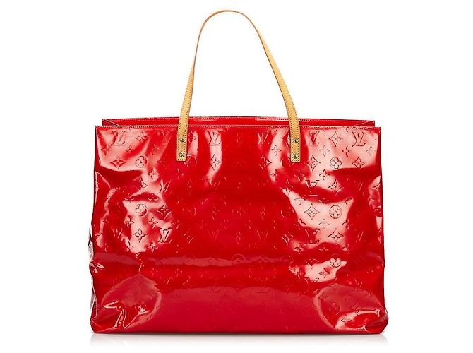 louis vuitton Monogram Vernis Reade GM rosso - vista 3