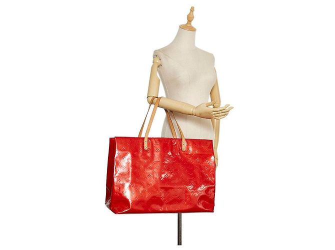 louis vuitton Monogram Vernis Reade GM rosso - vista 9