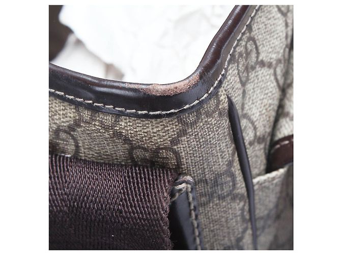 Gucci GG Supreme Interlocking G Messenger Bag marrone - vista 18