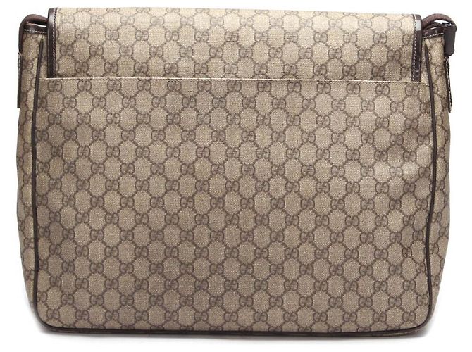Gucci GG Supreme Interlocking G Messenger Bag marrone - vista 5