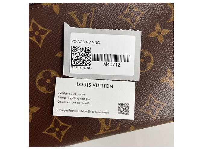 Pochette accessori Louis Vuitton Nm Marrone - vista 5