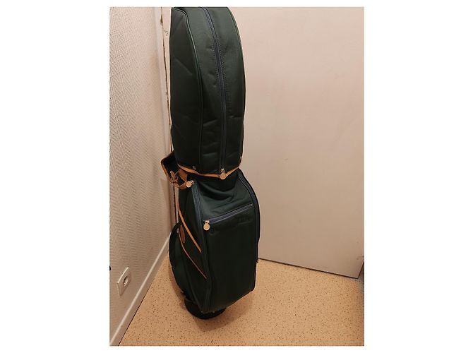 Borsa da golf Christian Dior in pelle verde scuro - vista 2