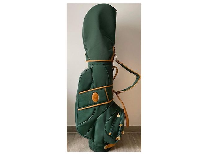 Borsa da golf Christian Dior in pelle verde scuro - vista 3