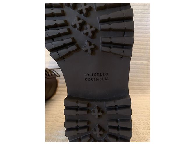 Brunello Cucinelli Botas de invierno de piel de ciervo - vista 10