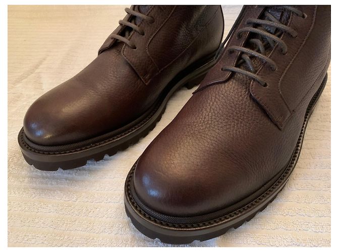 Brunello Cucinelli Botas de invierno de piel de ciervo - vista 8