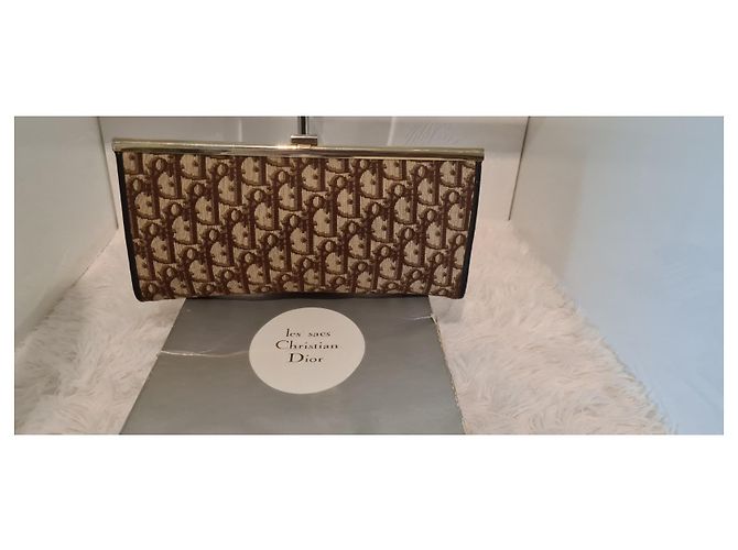 Pochette Christian Dior Tela Monogram Marrone - vista 2