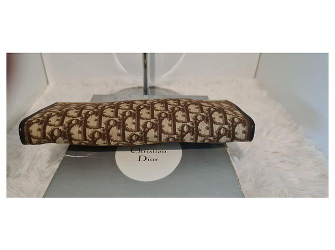 Pochette Christian Dior Tela Monogram Marrone - vista 3