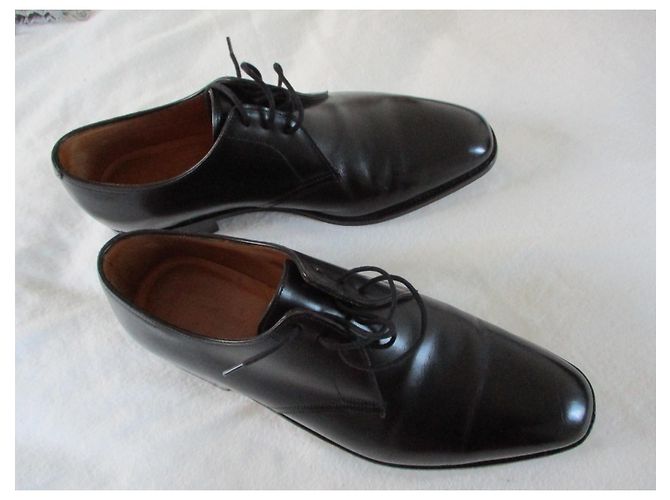 John Lobb Derbies "Perrier", cuir noir, 42. - vue 2