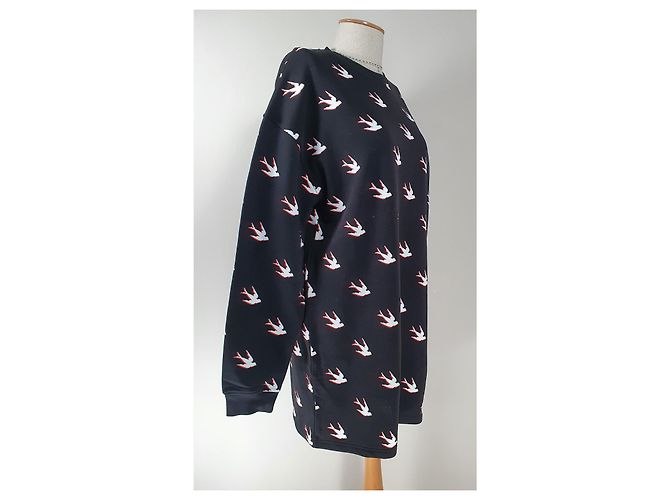 Vestido Sudadera Oversize Alexander McQueen MCQ Negro Multicolor - vista 3