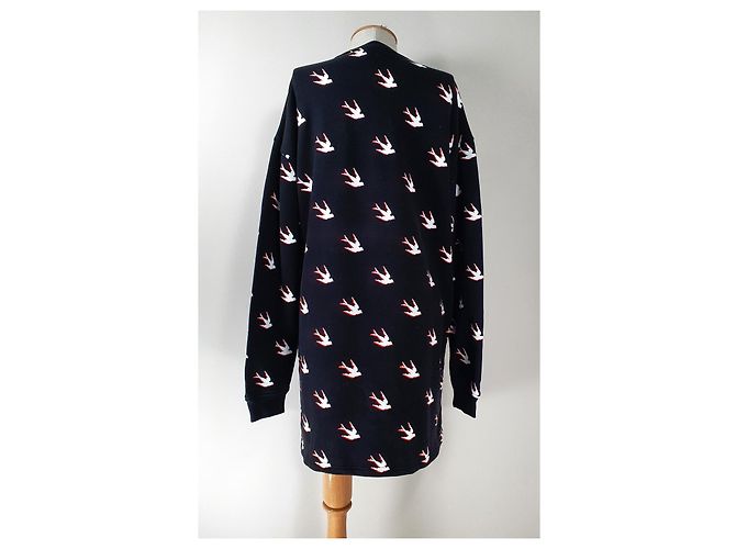 Vestido Sudadera Oversize Alexander McQueen MCQ Negro Multicolor - vista 4
