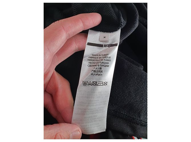 Vestido Sudadera Oversize Alexander McQueen MCQ Negro Multicolor - vista 6