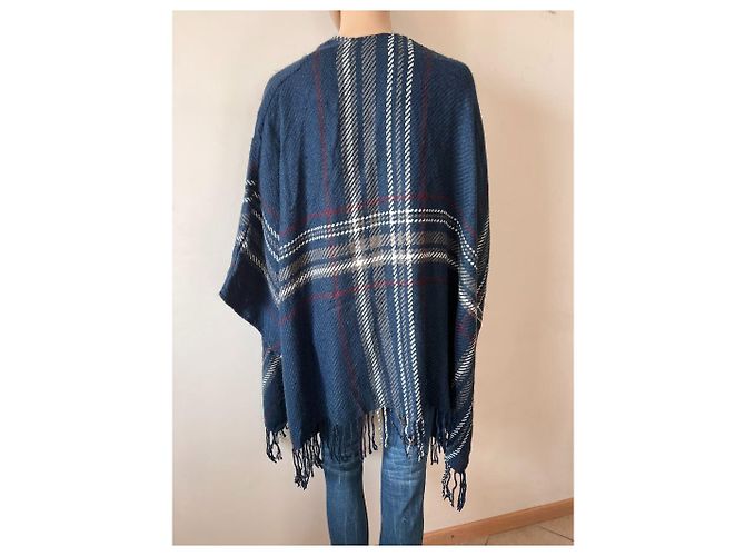 Poncho Abercrombie & Fitch Azul de Acrílico - vista 4