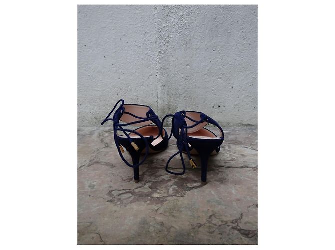 Décolleté Nicholas Kirkwood in pelle blu navy 38.5 - vista 9