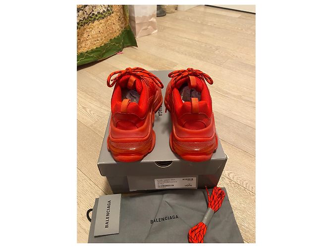 Sneakers Balenciaga Triple S Rosse Rosso - vista 5