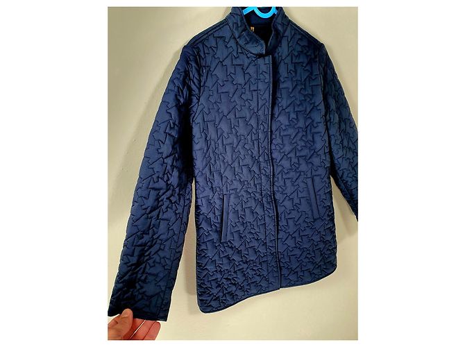 Loro Piana Mantel Marineblau Polyamid - Ansicht 2