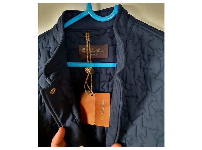 Loro Piana Mantel Marineblau Polyamid - Ansicht 4