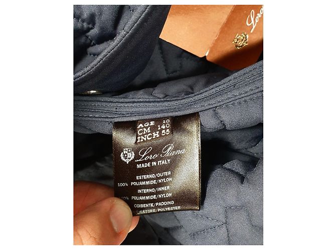 Loro Piana Mantel Marineblau Polyamid - Ansicht 5