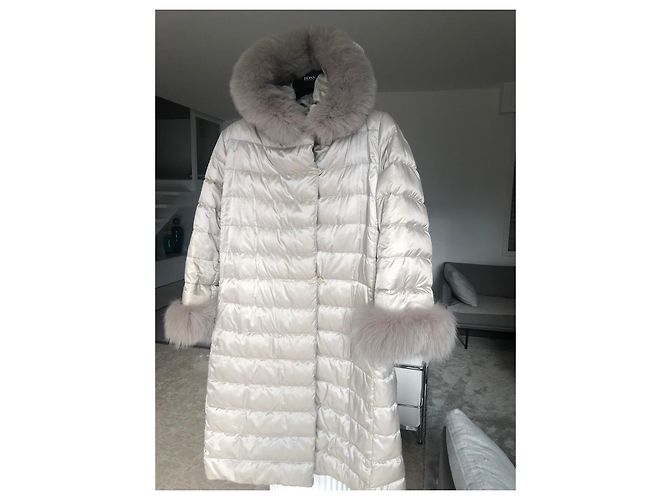 Max Mara The Cube down jacket beige satin - view 2