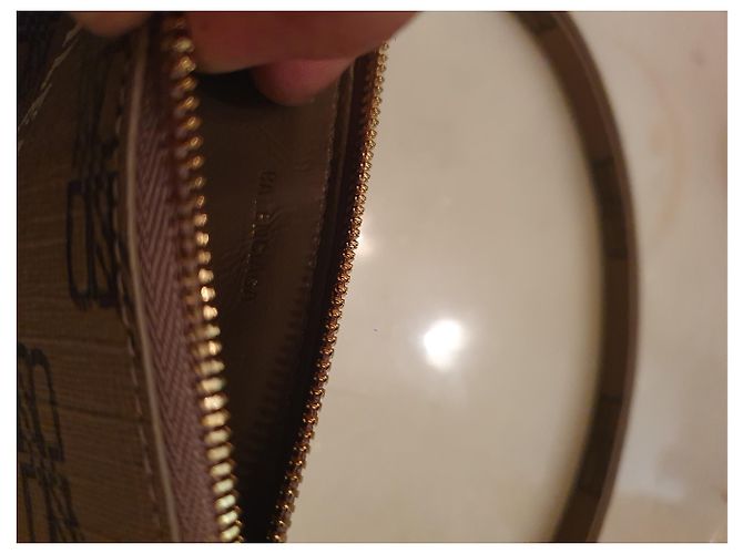 Pochette Balenciaga in pelle marrone - vista 13