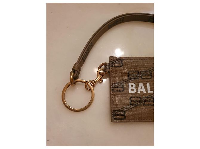 Pochette Balenciaga in pelle marrone - vista 8