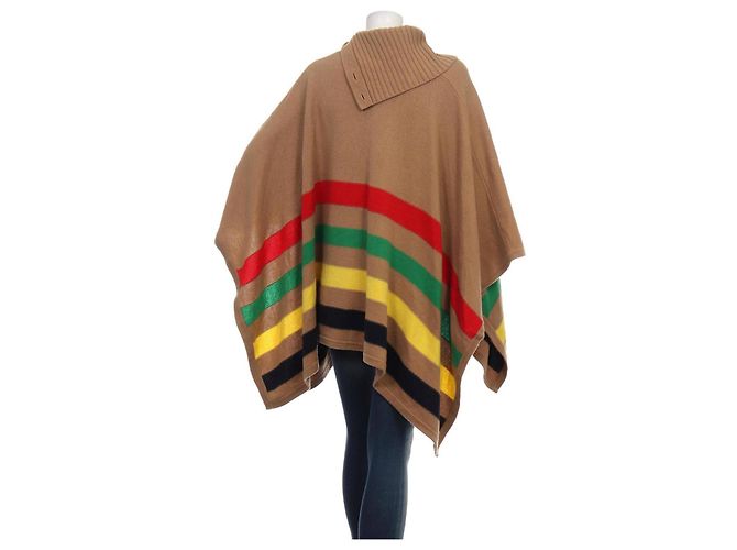 Poncho Ralph Lauren Multicor Algodão Lã Nylon - vista 3