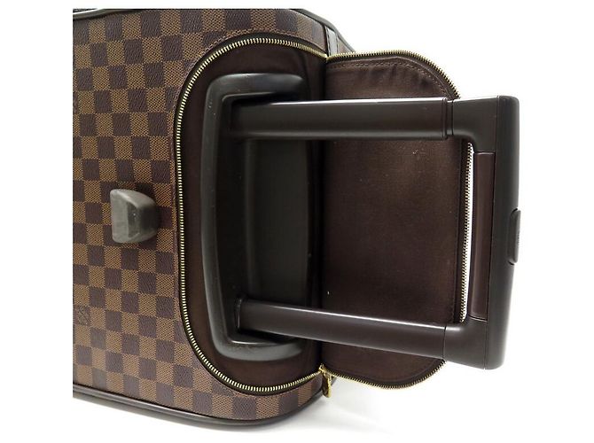 LOUIS VUITTON EOLE BORSONE DA VIAGGIO DAMIER TELA EBANO N23205 Carrello Marrone - vista 11