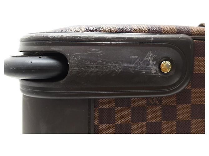 LOUIS VUITTON EOLE BORSONE DA VIAGGIO DAMIER TELA EBANO N23205 Carrello Marrone - vista 13