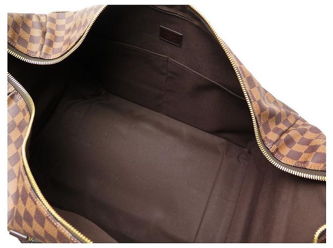 LOUIS VUITTON EOLE BORSONE DA VIAGGIO DAMIER TELA EBANO N23205 Carrello Marrone - vista 6