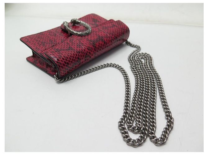 NEUE GUCCI WALLET ON CHAIN MINI DIONYSUS HANDTASCHE 476432 PYTHON-GELDBÖRSE - view 5