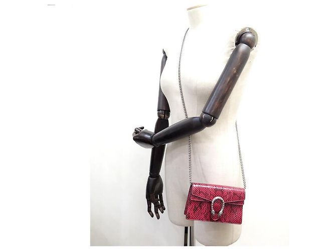 NEUE GUCCI WALLET ON CHAIN MINI DIONYSUS HANDTASCHE 476432 PYTHON-GELDBÖRSE - view 9