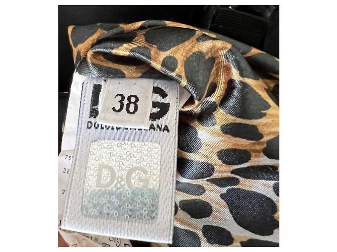 Falda negra de satén con cremallera expuesta de Dolce & Gabbana Negro - vista 4