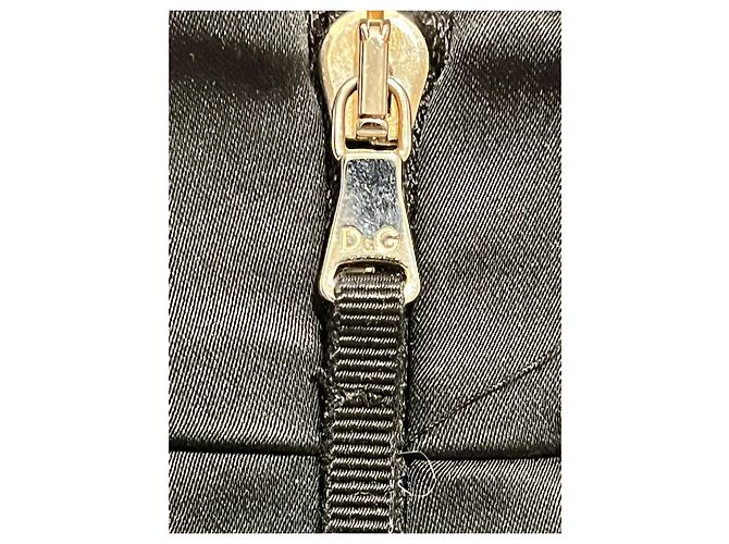 Falda negra de satén con cremallera expuesta de Dolce & Gabbana Negro - vista 5