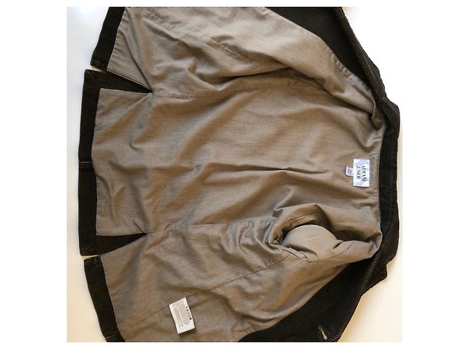 Completo Giorgio Armani Junior Giacca e Pantalone in Velluto Marrone Marrone chiaro Marrone scuro - vista 13
