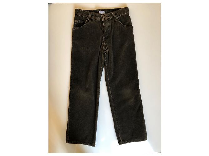 Completo Giorgio Armani Junior Giacca e Pantalone in Velluto Marrone Marrone chiaro Marrone scuro - vista 14