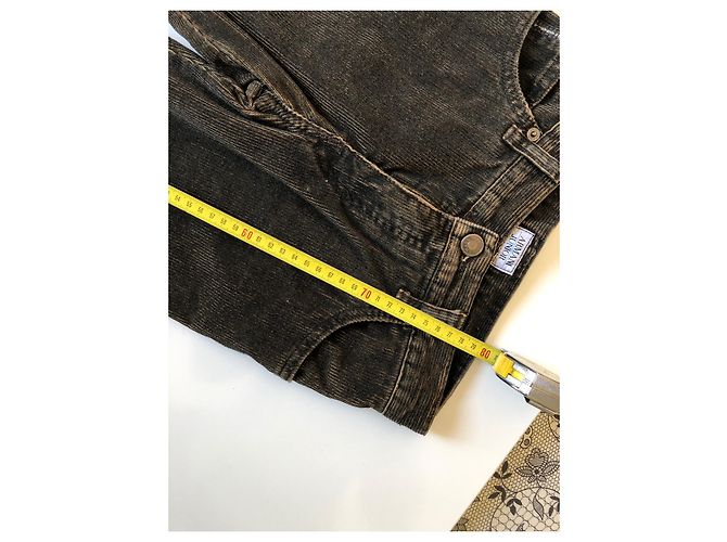 Completo Giorgio Armani Junior Giacca e Pantalone in Velluto Marrone Marrone chiaro Marrone scuro - vista 15