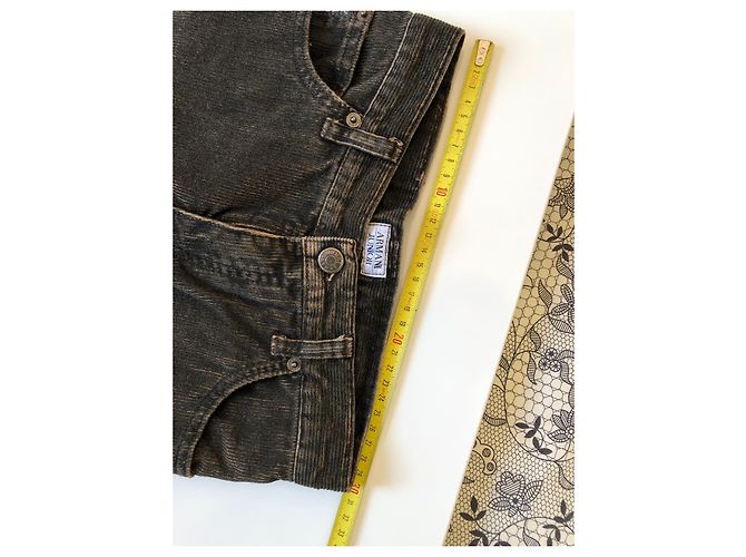 Completo Giorgio Armani Junior Giacca e Pantalone in Velluto Marrone Marrone chiaro Marrone scuro - vista 16