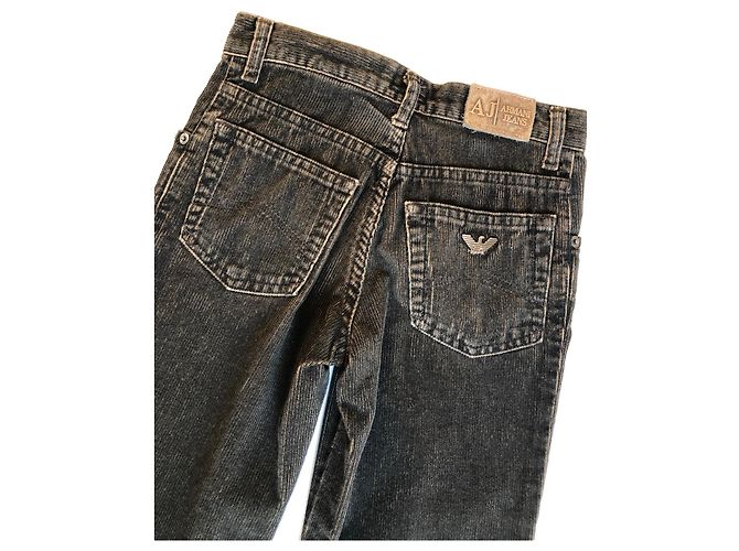Completo Giorgio Armani Junior Giacca e Pantalone in Velluto Marrone Marrone chiaro Marrone scuro - vista 20