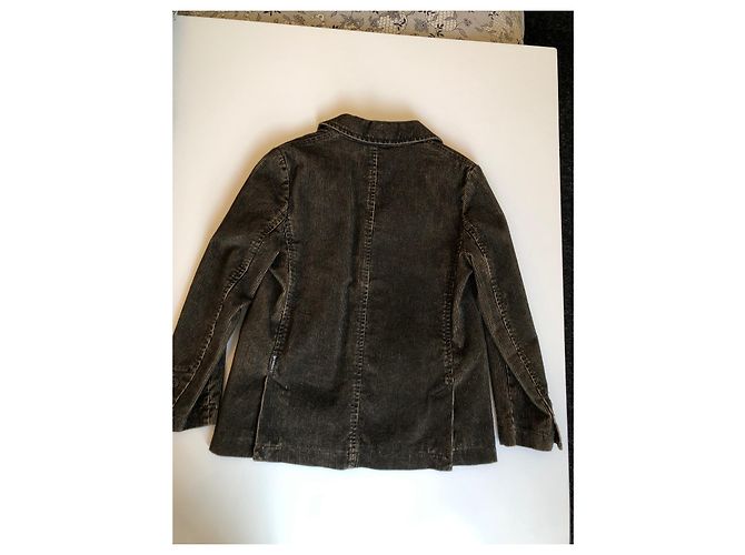 Completo Giorgio Armani Junior Giacca e Pantalone in Velluto Marrone Marrone chiaro Marrone scuro - vista 5