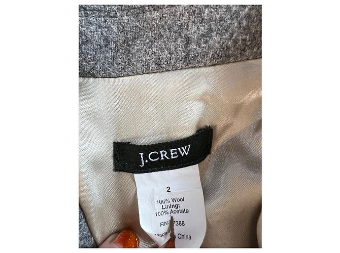 J.Crew Grey Wool Jacket XS - view 9